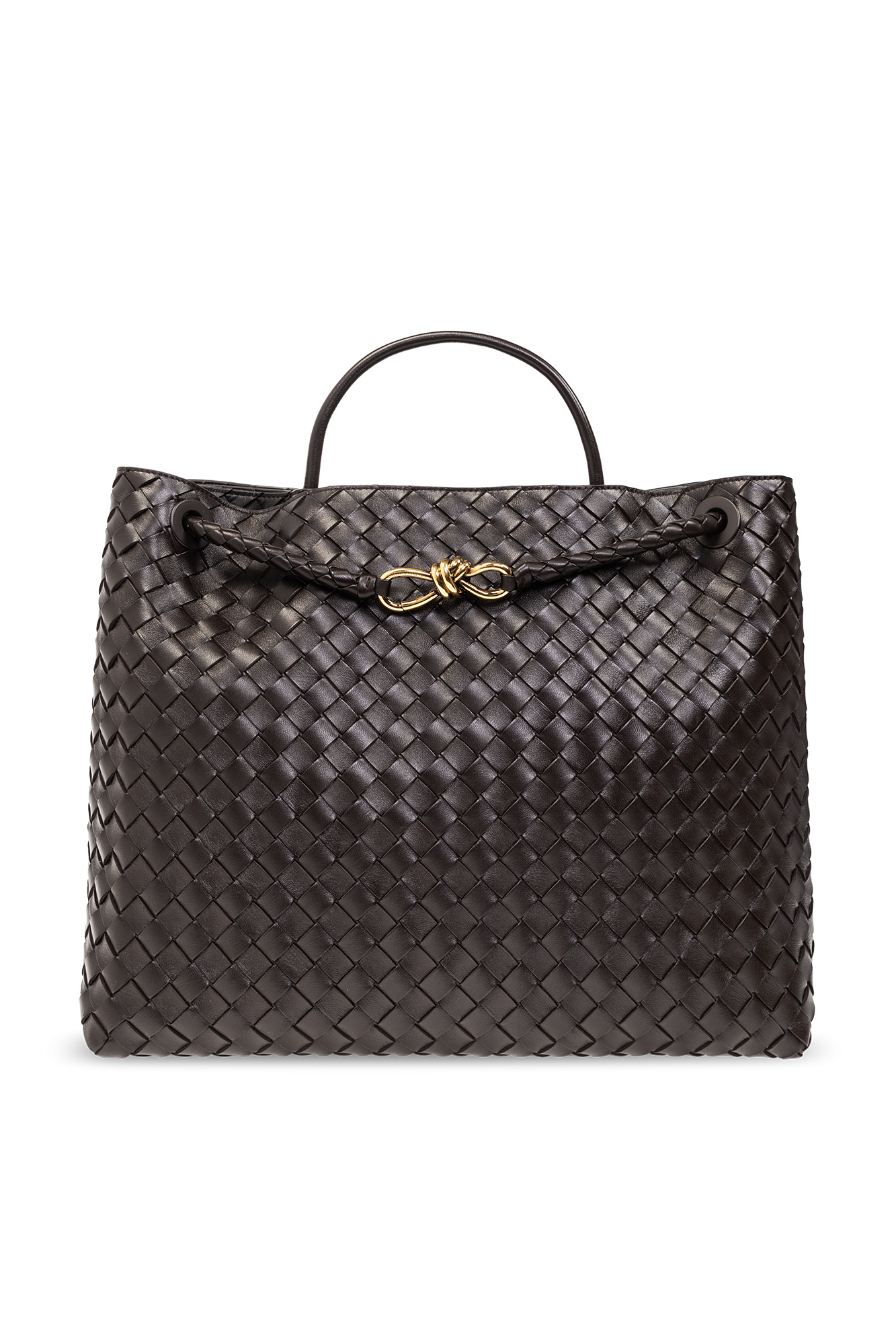 【関税&送料込】Bottega Veneta Dark Grey Leather Large Andia Bottega Veneta 'Andiamo Large' shopper bag | Women's Bags